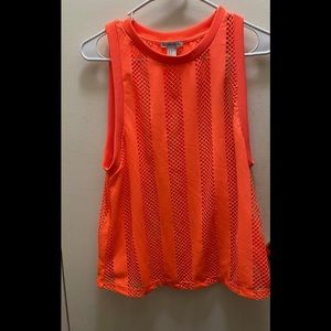 Orange swimsuit cover